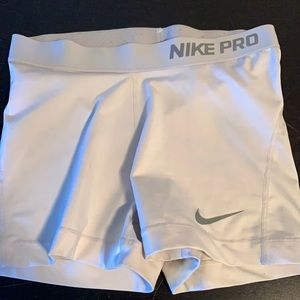 White Nike Pros